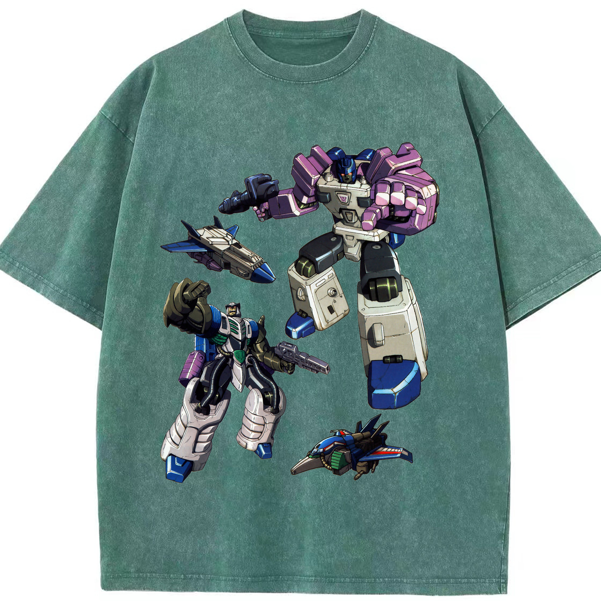（画像用）  綿100% ヴィンテージ風 半袖Tシャツ（フロントプリント）